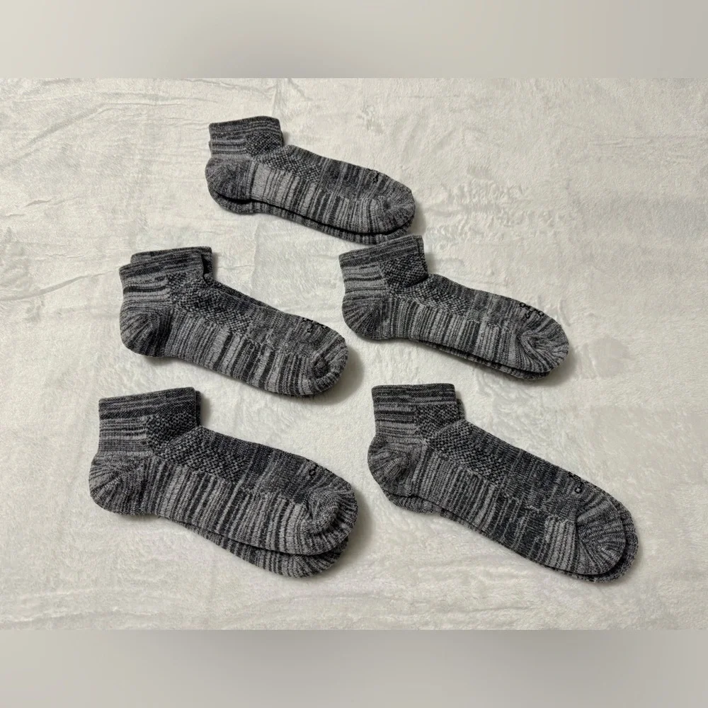 Lot of 5 Tommie Copper Women’s Gray Compression Ankle Socks Size M NWOT